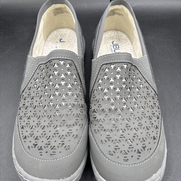 JBU by Jambu Shoes Womens 11 M Wildflower Moc Slip On Grey Vegan Casual - Picture 3 of 11